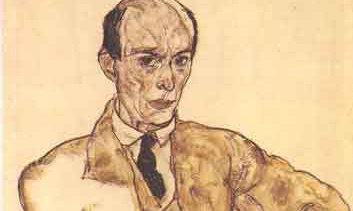 Image: Egon Schiele, “Portrait of Arnold Schönberg”, 1917.