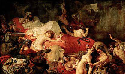 Image: Eugene Delacroix, “Death of Sardanapalus”, 1827.