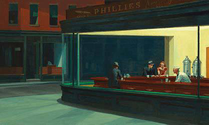 Image: Edward Hopper, “Nighthawks”, 1942.
