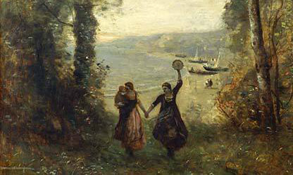 Image: Jean-Baptiste Camille Corot, “Reminiscence of the Beach of Naples”, 1870-72.
