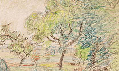 Image: Alfred Sisley, “Chemin à la lisière d’un bois”, Unknown.