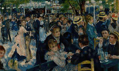 Image: Auguste Renoir, “Bal du moulin de la Galette”, 1876.