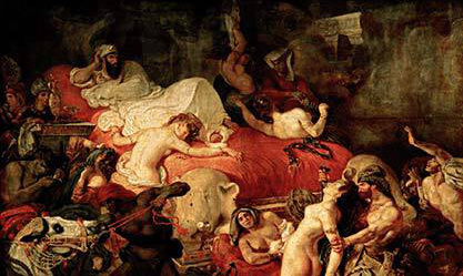 Image: Eugene Delacroix, “Death of Sardanapalus”, 1827.