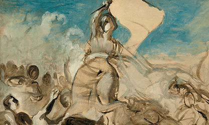 Image: Eugene Delacroix, “Liberty Leading the People”, circa 1830.