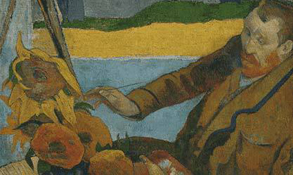 Image: Paul Gauguin, “Vincent van Gogh Painting Sunflowers”, 1888.
