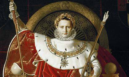 Image: Dominique Ingres, “Napoléon Ier sur le Trône Impérial”, 1806.