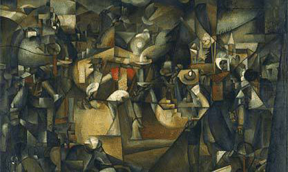 Image: Albert Gleizes, “Le Dépiquage des Moissons”, 1912.
