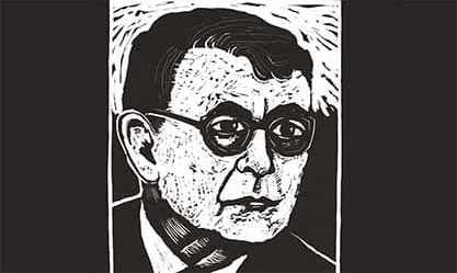 Image: Rachael Romero, “Dimitrii Shostakovich”, 1976.
