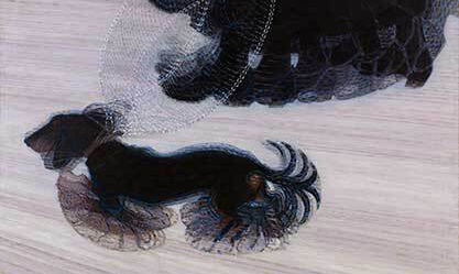 Image: Giacomo Balla, “Dinamismo di un Cane al Guinzaglio”, 1912.