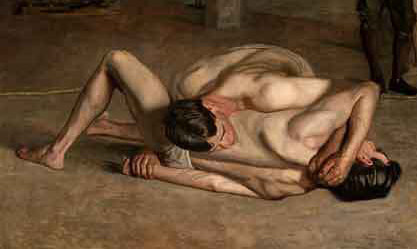 Image: Thomas Eakins, “Wrestlers”, 1899.
