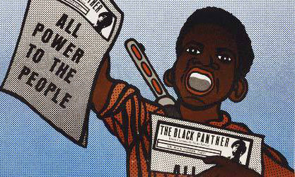 Image: Emory Douglas, "All Power to the People: Black Panther poster", 1970.