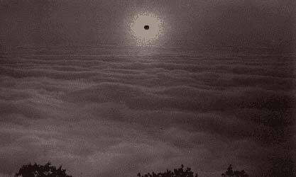 Image: Carleton Watkins, “Solar Eclipse from Mount Santa Lucia”, 1889.