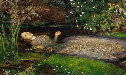 Image: Sir John Everett Millais, “Ophelia”, 1851 - 1852.