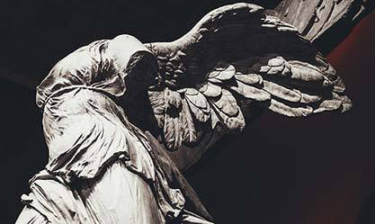 Image: Unknown, “Winged Victory of Samothrace” via Wikicommons, AC200 - AC190.