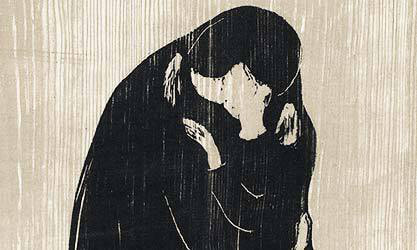 Image: Edvard Munch, “The Kiss IV”, 1902.