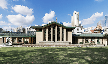 Image: “Facade of Jiyu Gakuen Myonichikan” by Kaidai is licensed under CC BY 4.0, October 2018.