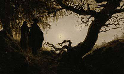 Image: Caspar David Friedrich, “Man and Woman contemplating the moon”, circa 1824.