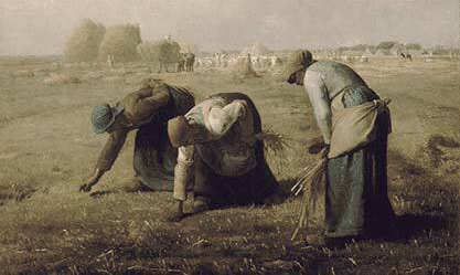Image: Jean-François Millet, “Gleaners”, 1857.