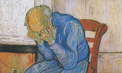 Image: Vincent van Gogh, “At Eternity’s Gate”, 1890.